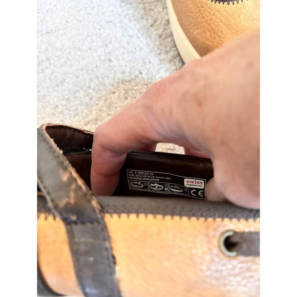 MBT Womens Changa Mary Jane Walking Shoes Size 6 Tan Brown Leather Granola‎ - Picture 4 of 7